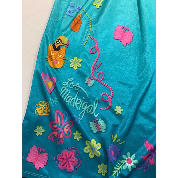 Disney Encanto Princess Mirabel Nightgown Pajama Dress Costume Girl Size M (6) - Picture 3 of 9